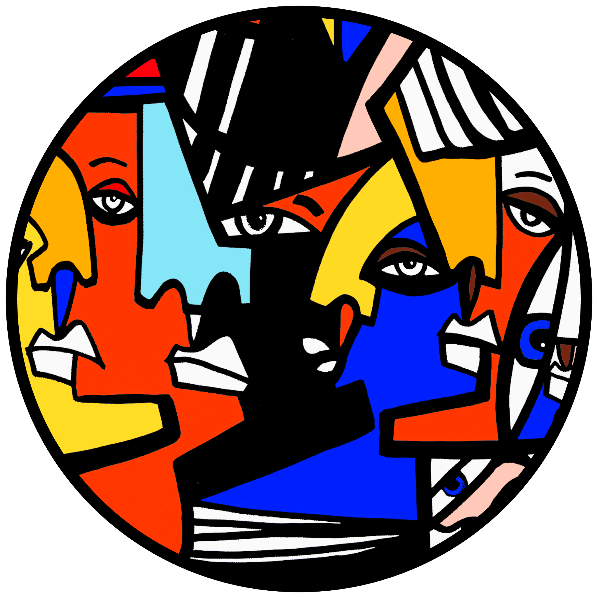 Cubist Circle 45