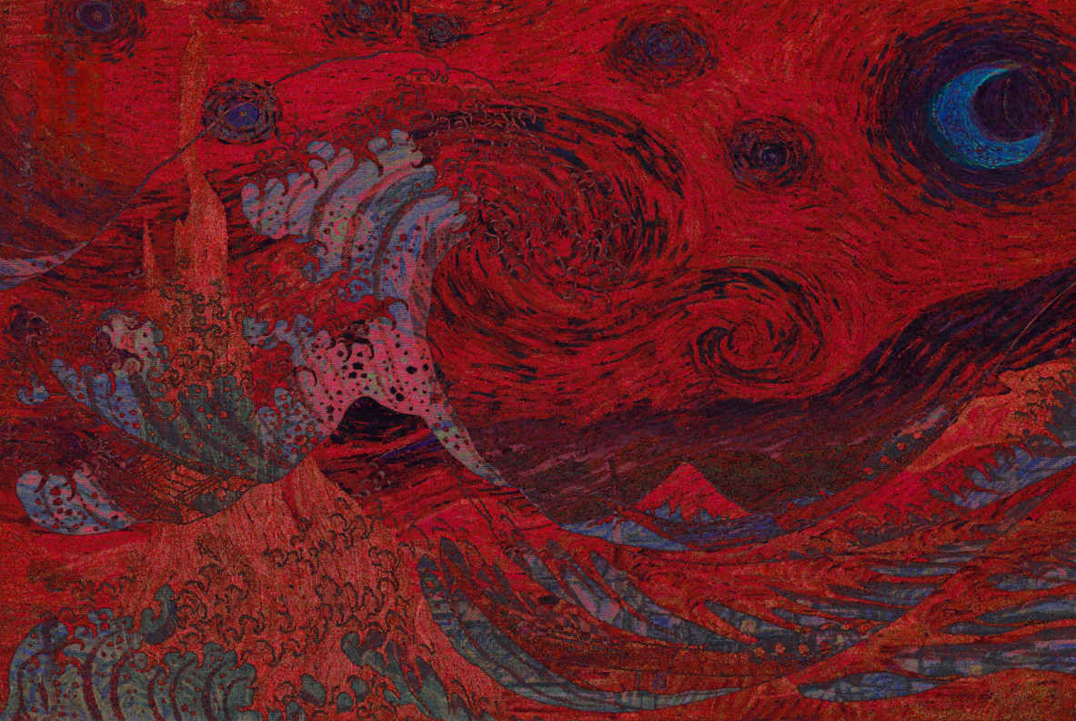 Bloodberry Wave Under the Blue Moon