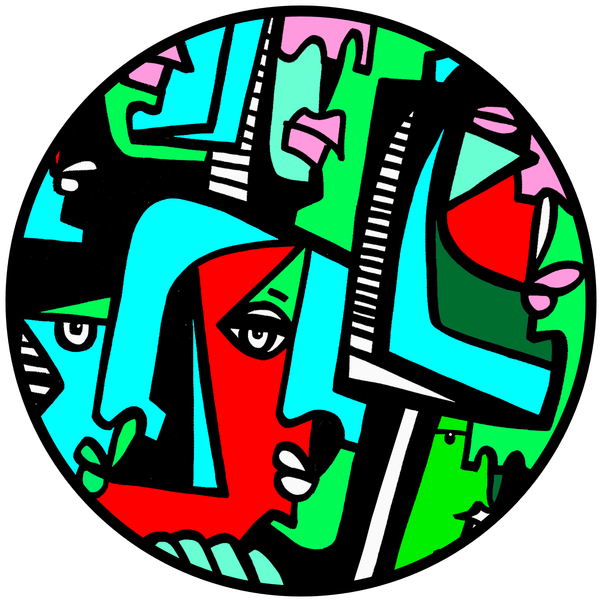 Cubist Circle 135