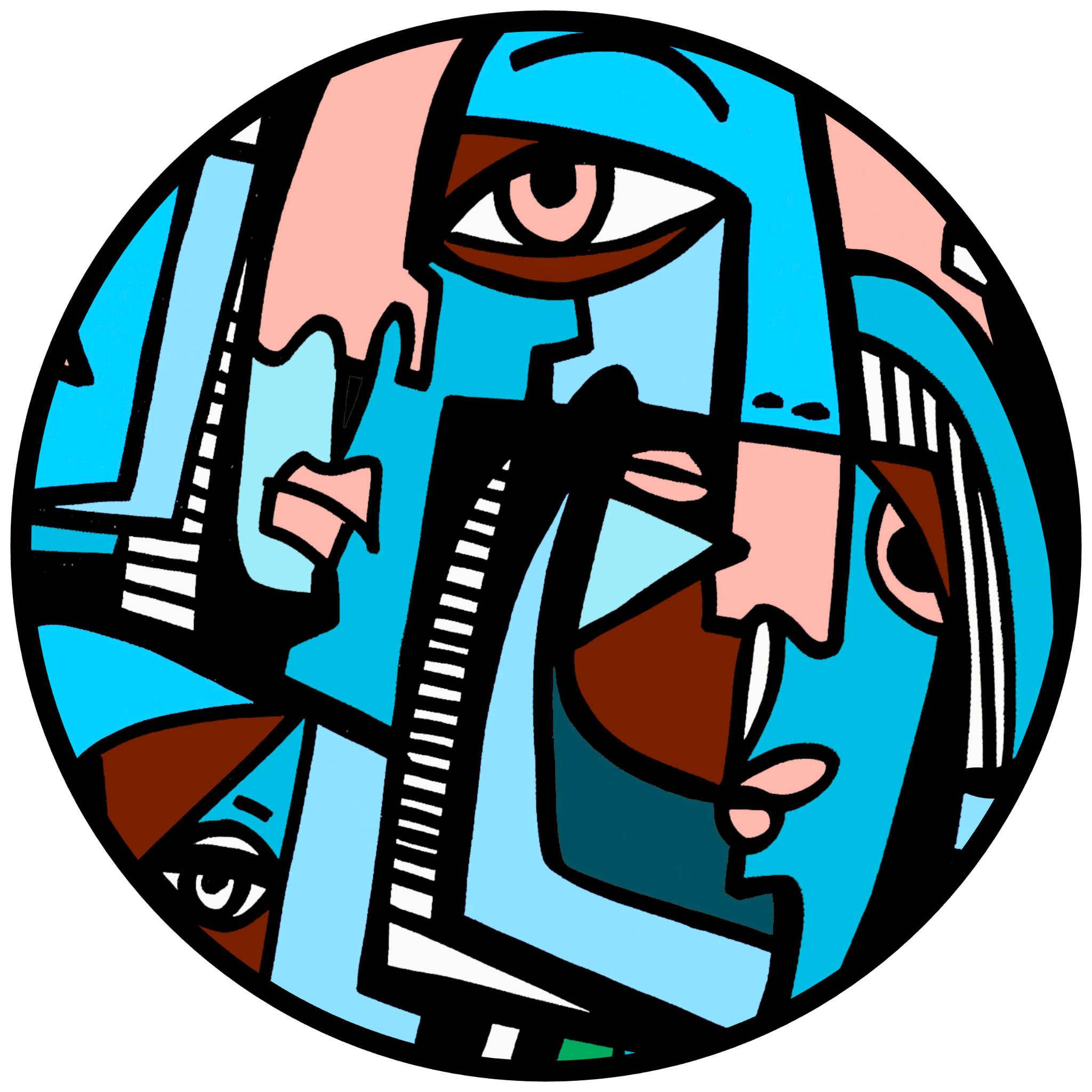 Cubist Circle 115
