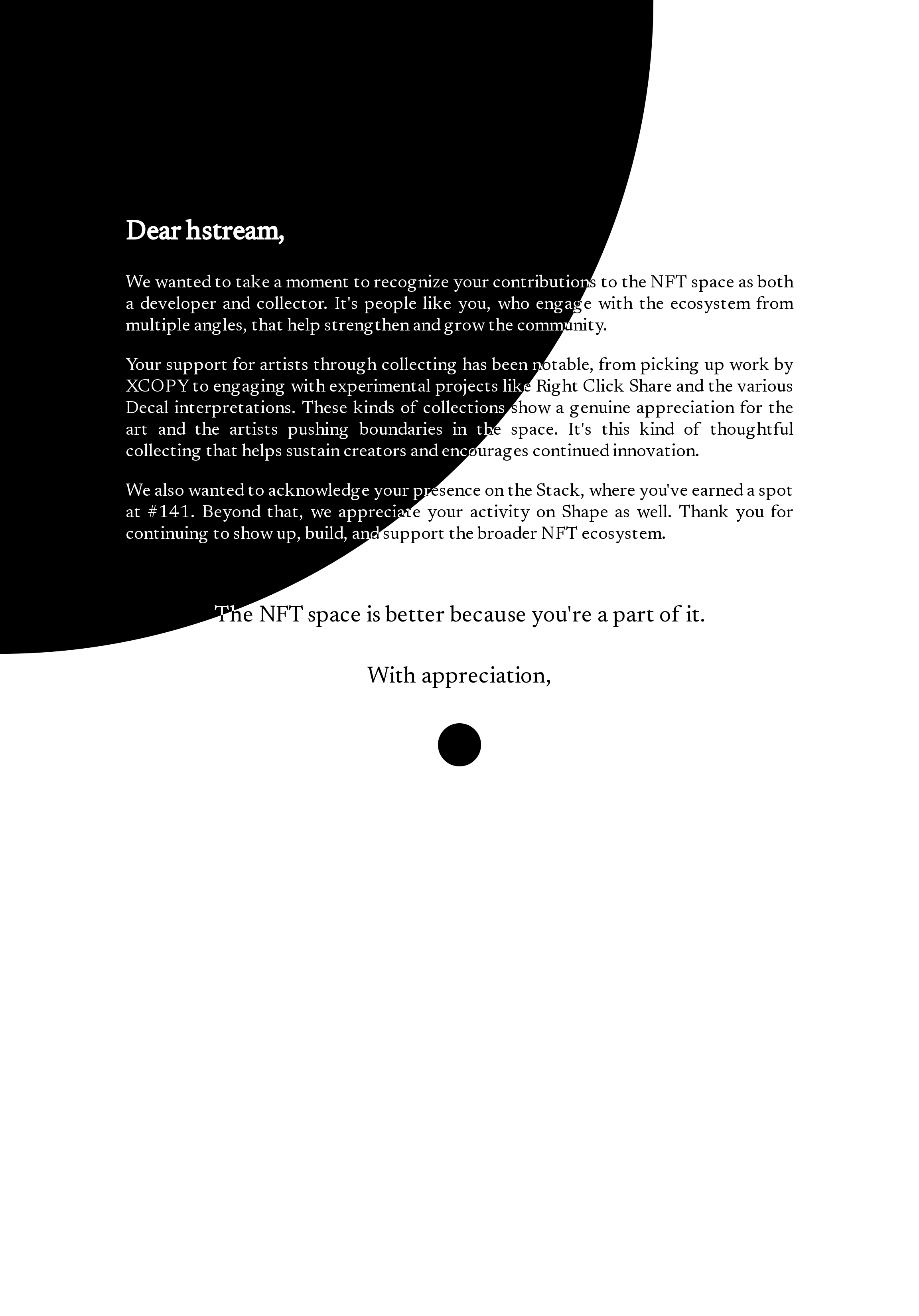 Dear hstream