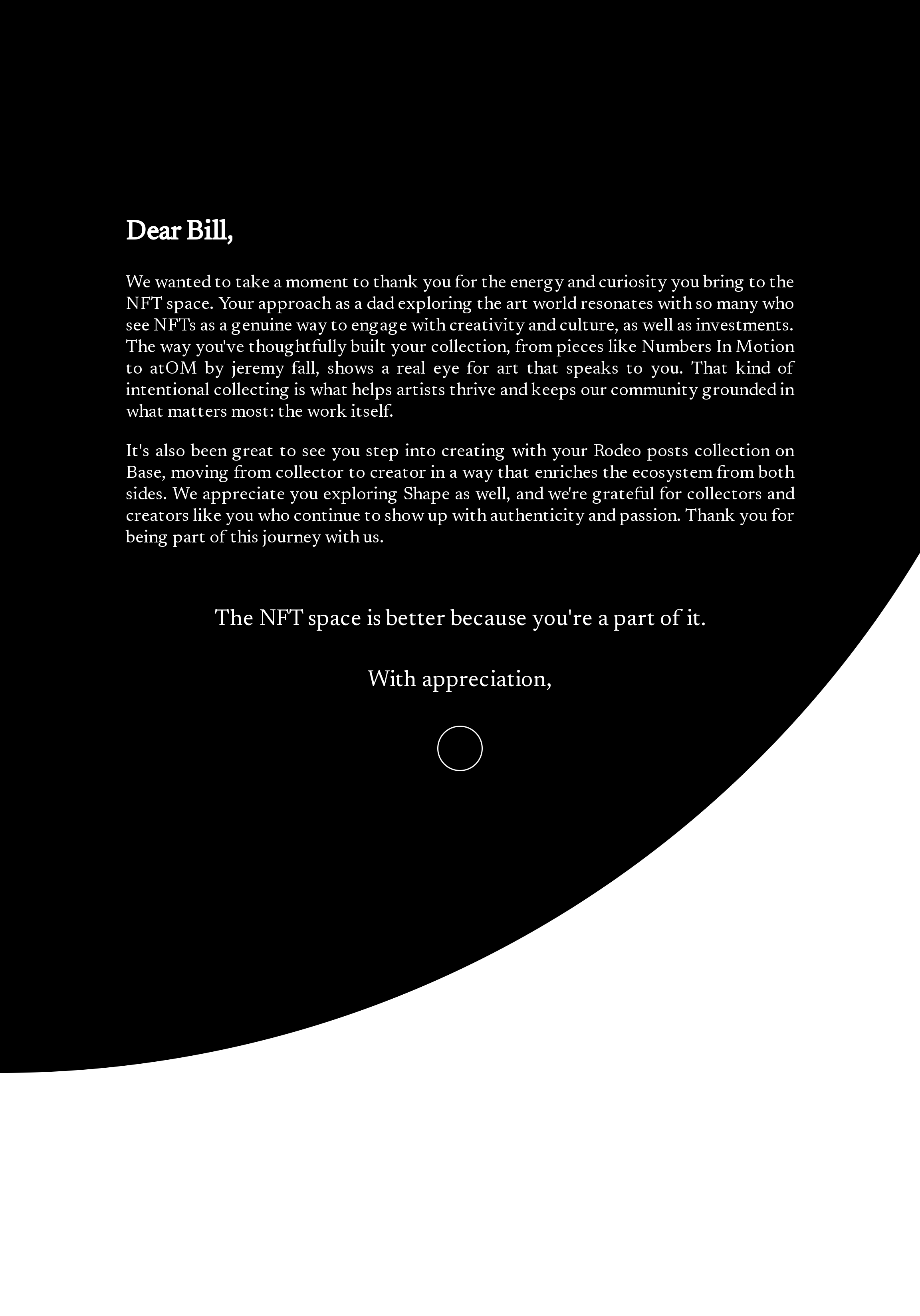 Dear Bill