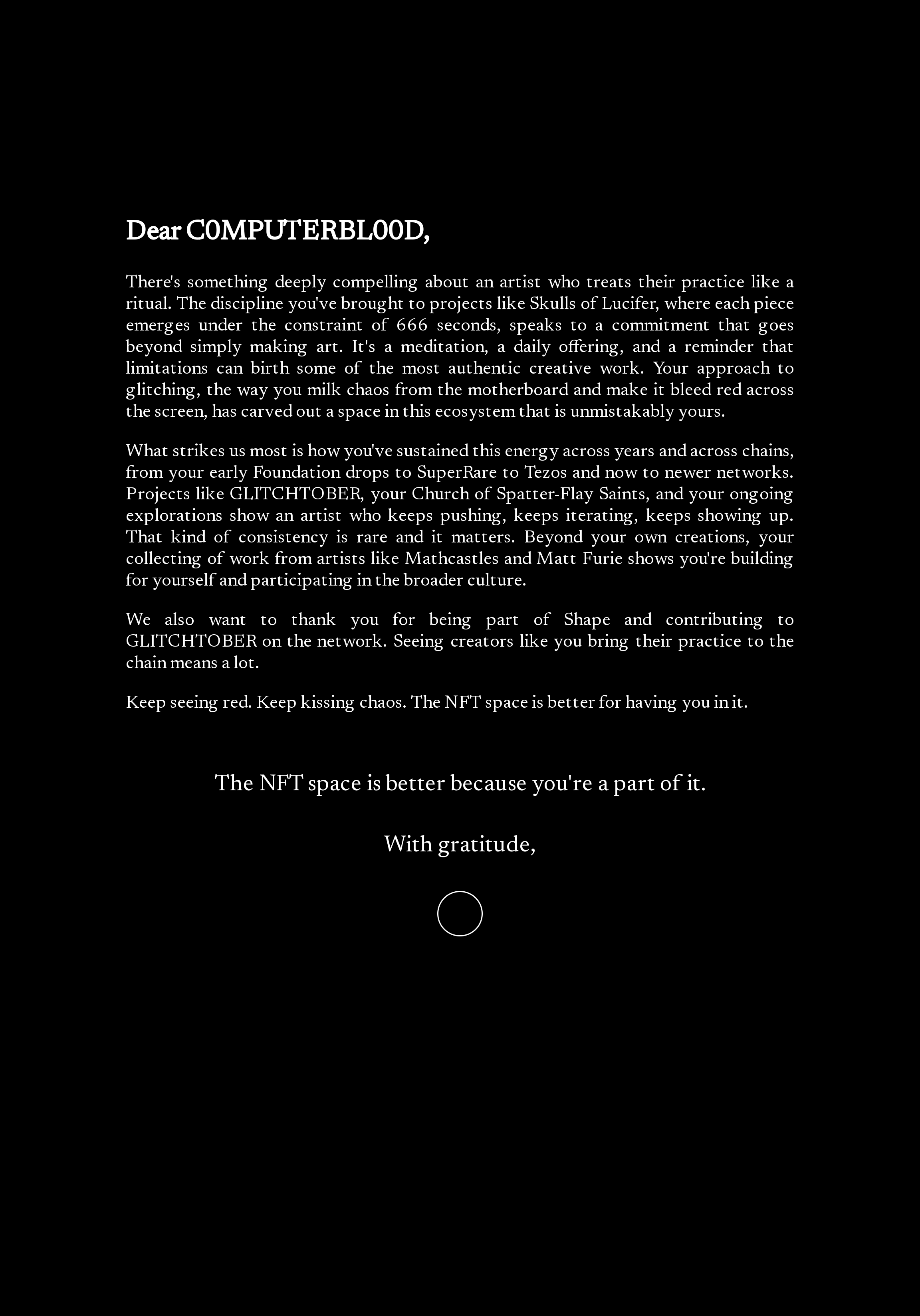 Dear C0MPUTERBL00D