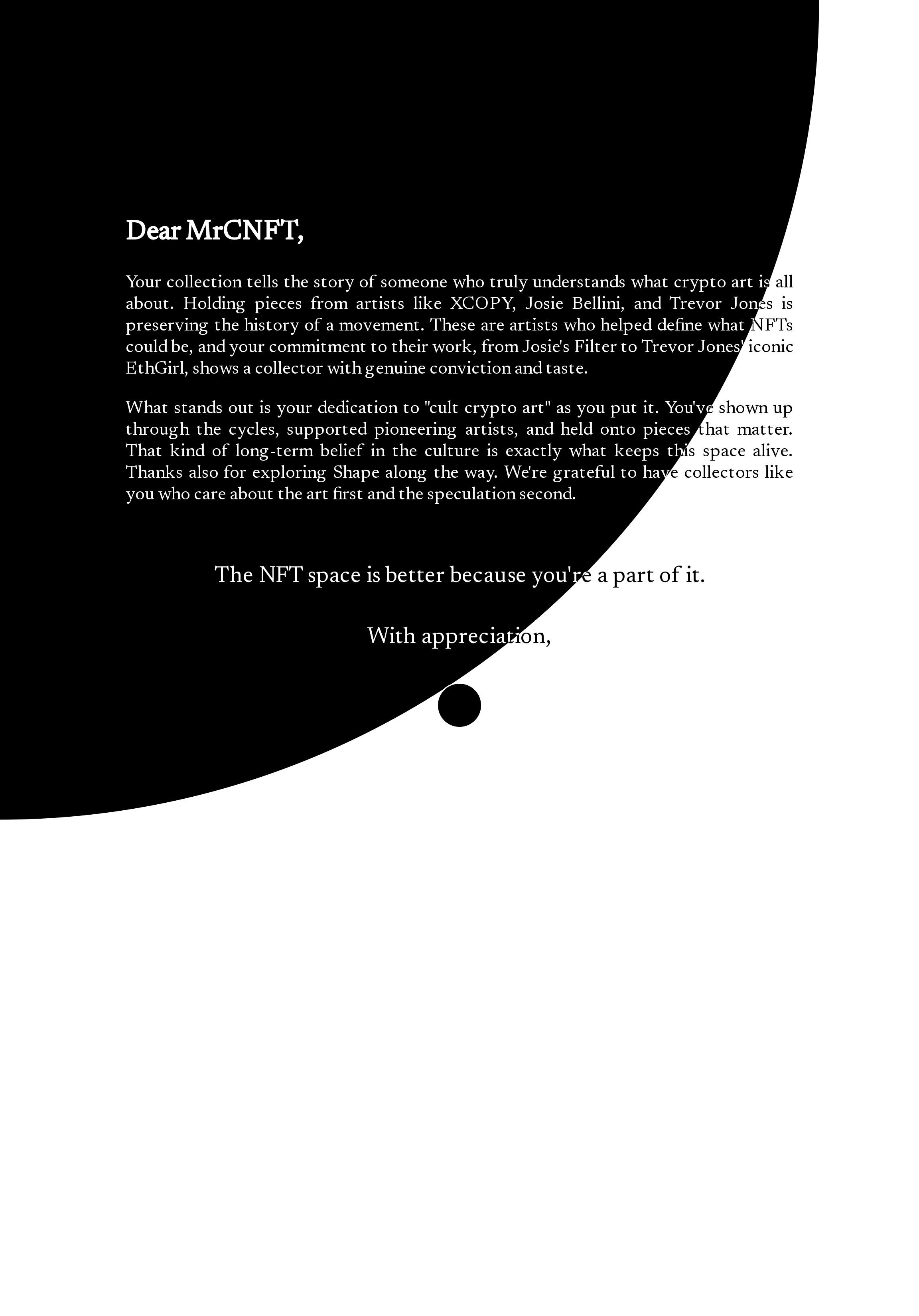 Dear MrCNFT