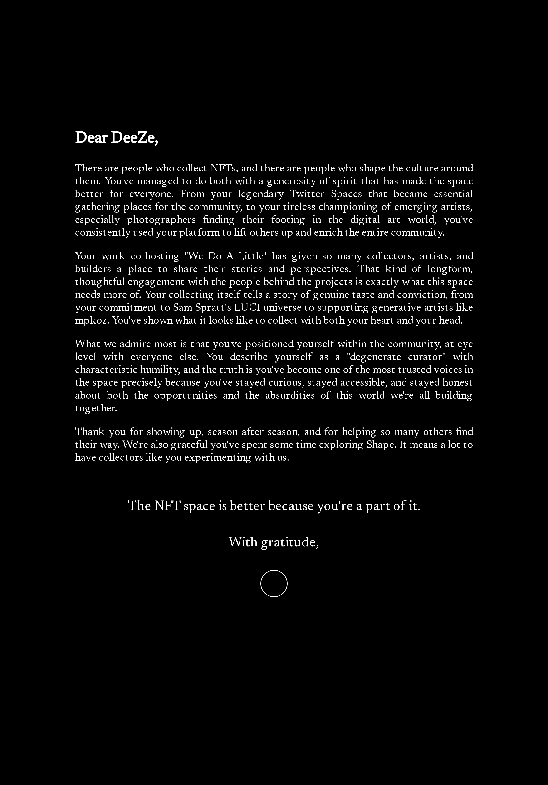 Dear DeeZe