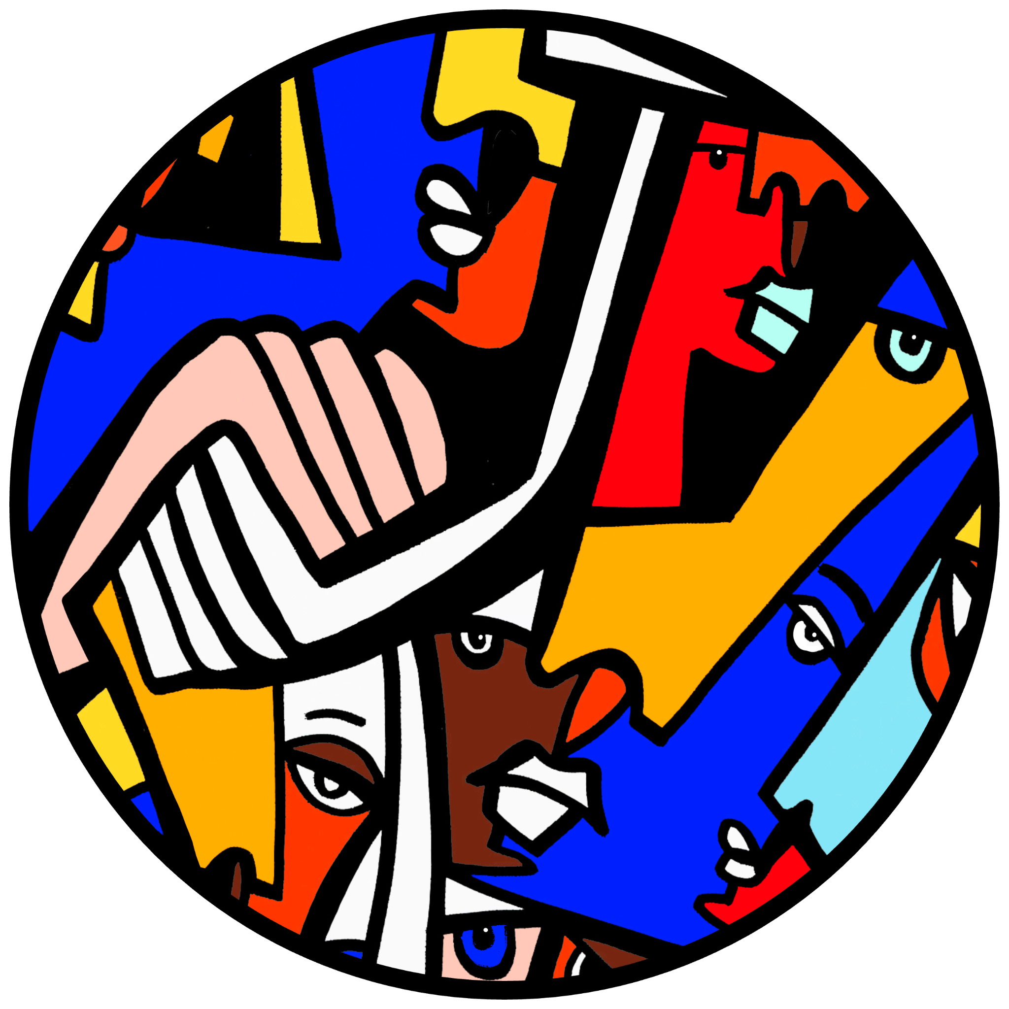 Cubist Circle 132