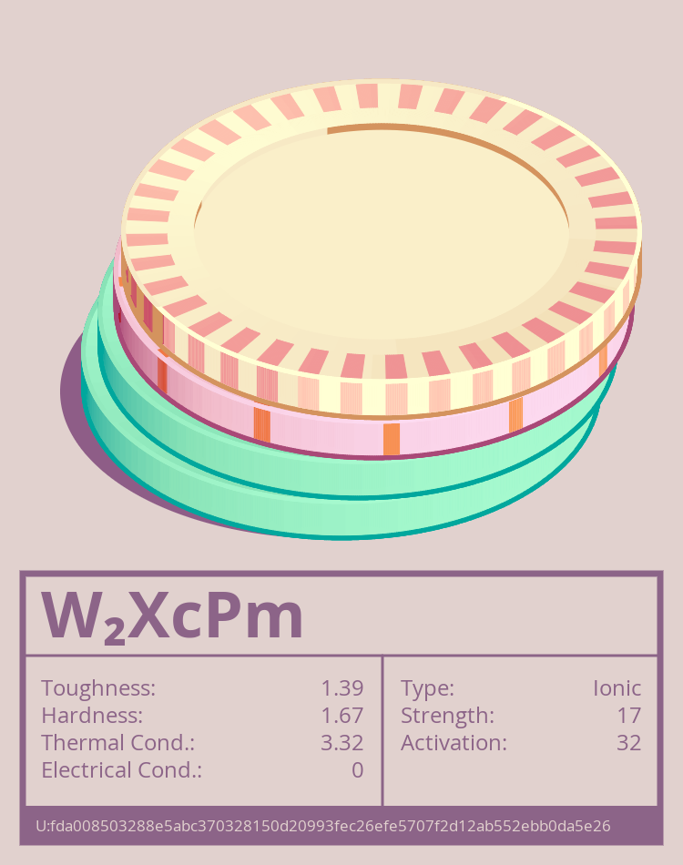W₂XcPm molecule